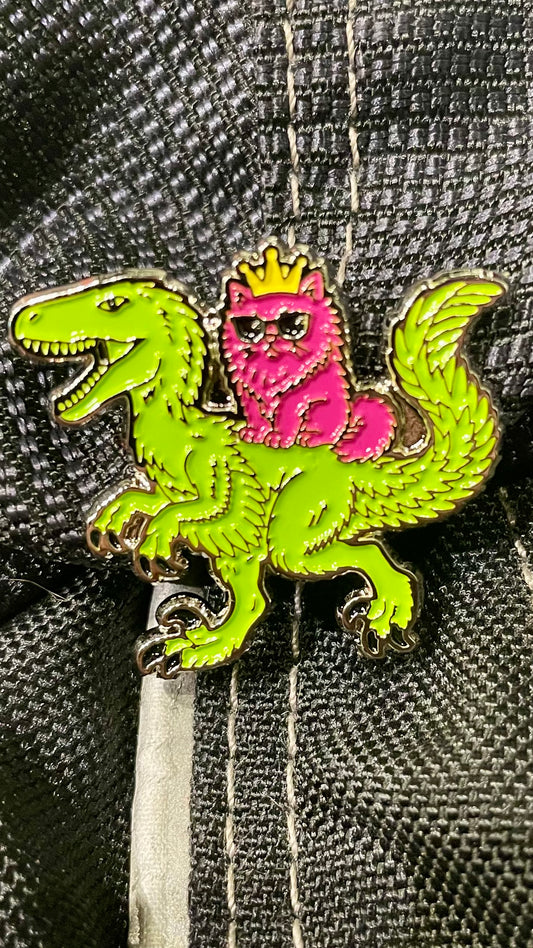 Mongo and Donut pin